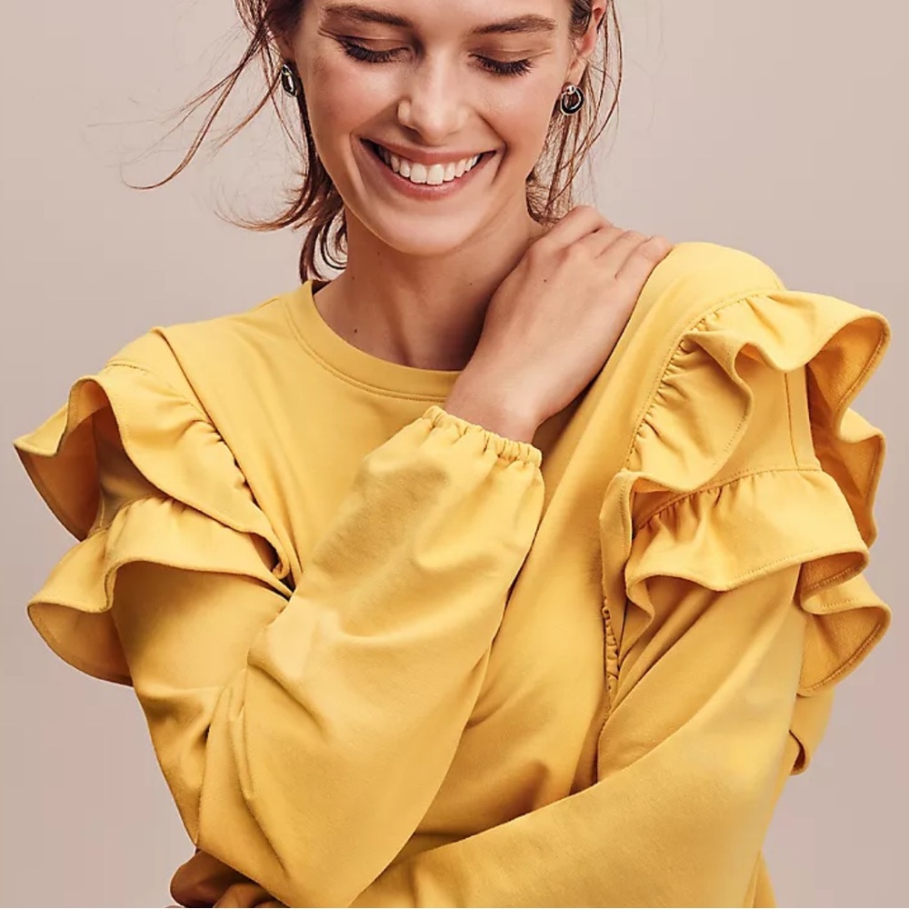 Ann Taylor Ruffle Sweatshirt